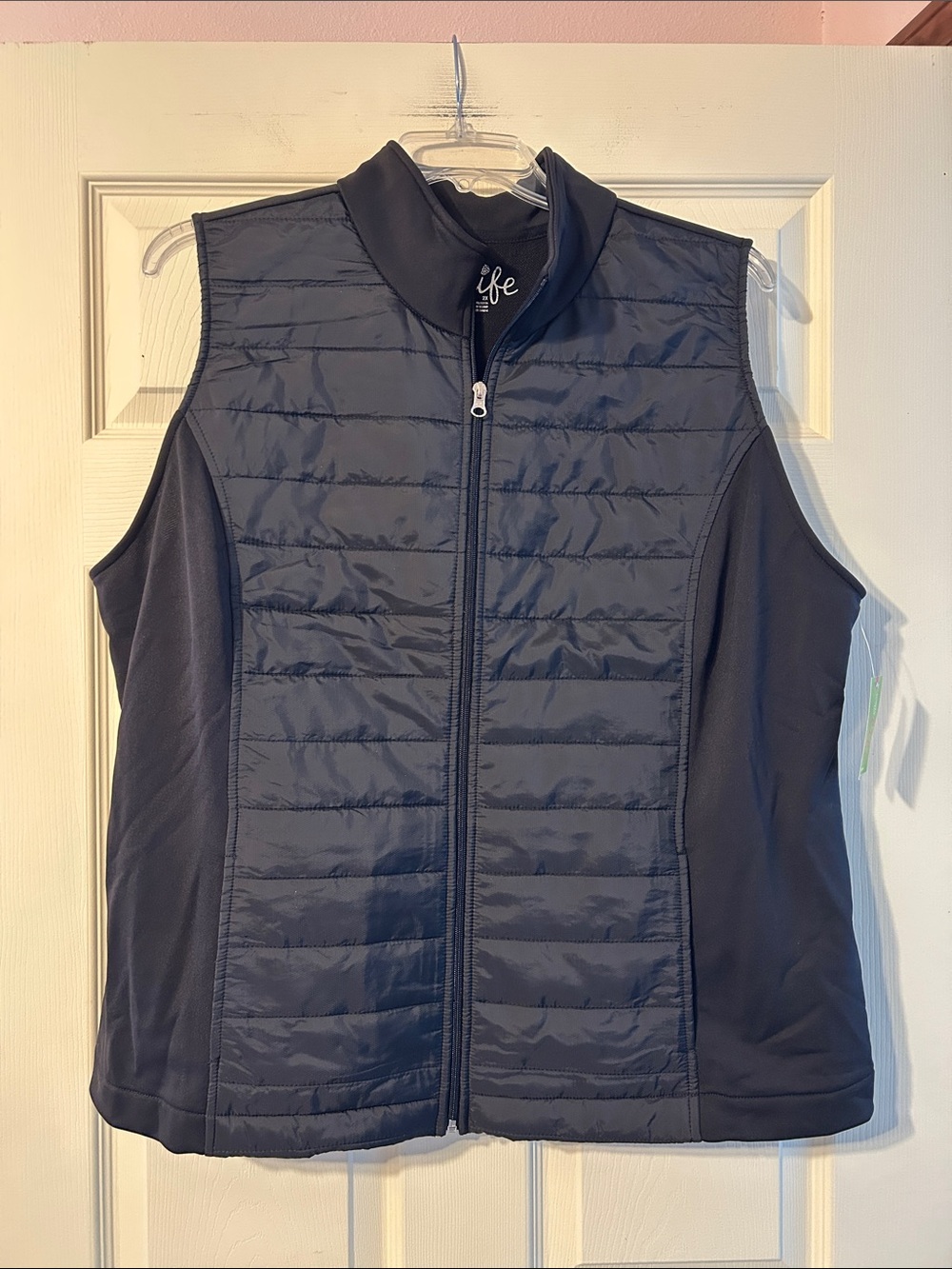 NWT Black Made For Life Puffer Vest 2X